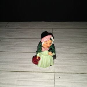 Royal Doulton Vtg Mini Sairey Gamp 4" Porcelain Figurine England Charles Dickens